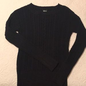 Navy J Crew Cotton sweater
